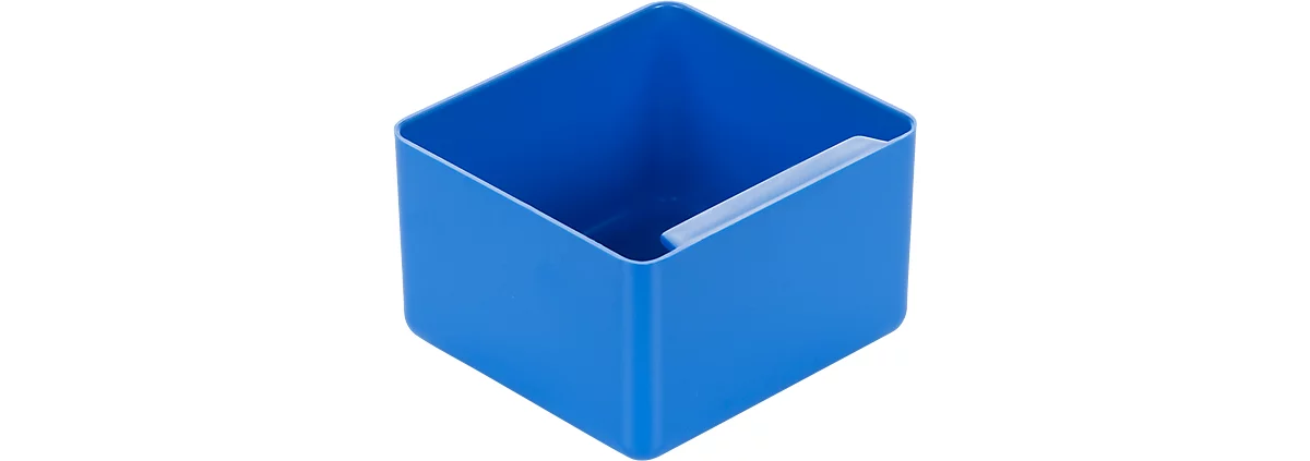 Caja insertable, poliestireno, L 90 x An 96 x Al 60 mm, azul