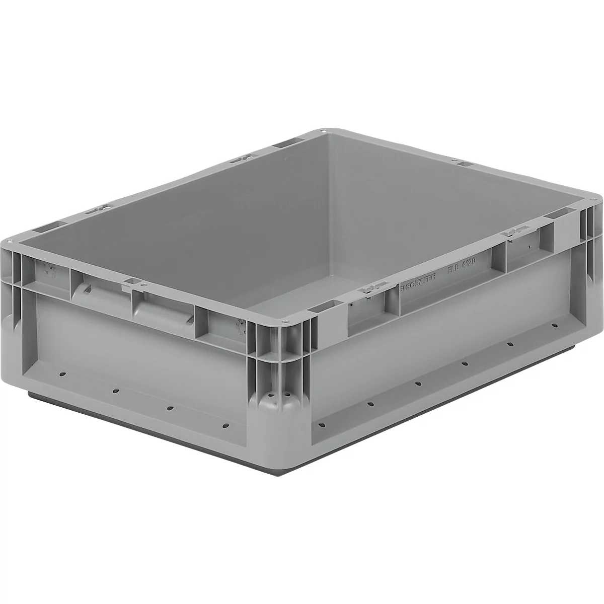 Caja ligera norma europea ELB 4120, de PP, capacidad 10,9 l, sin tapa, gris