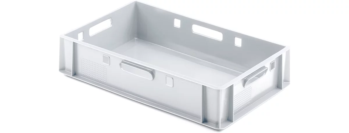 Caja para carne Euro Box, apta para alimentos, capacidad 25,3 L, versión cerrada, blanco
