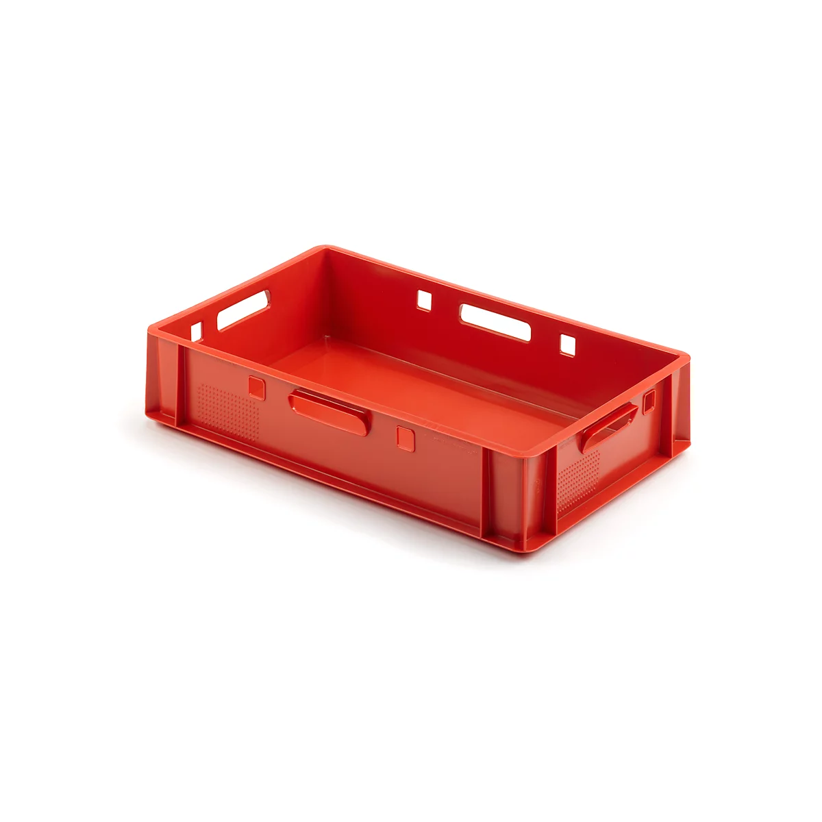 Caja para carne Euro Box, apta para alimentos, capacidad 25,3 litros, versión cerrada, rojo