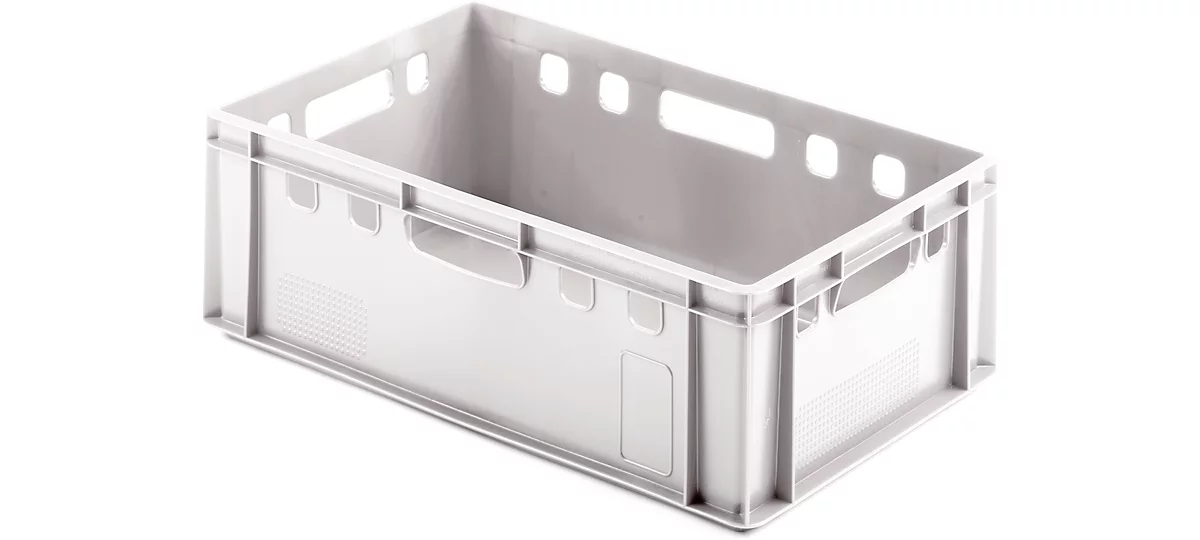 Caja para carne Euro Box, apta para alimentos, capacidad de 35,3 L, versión cerrada, blanca