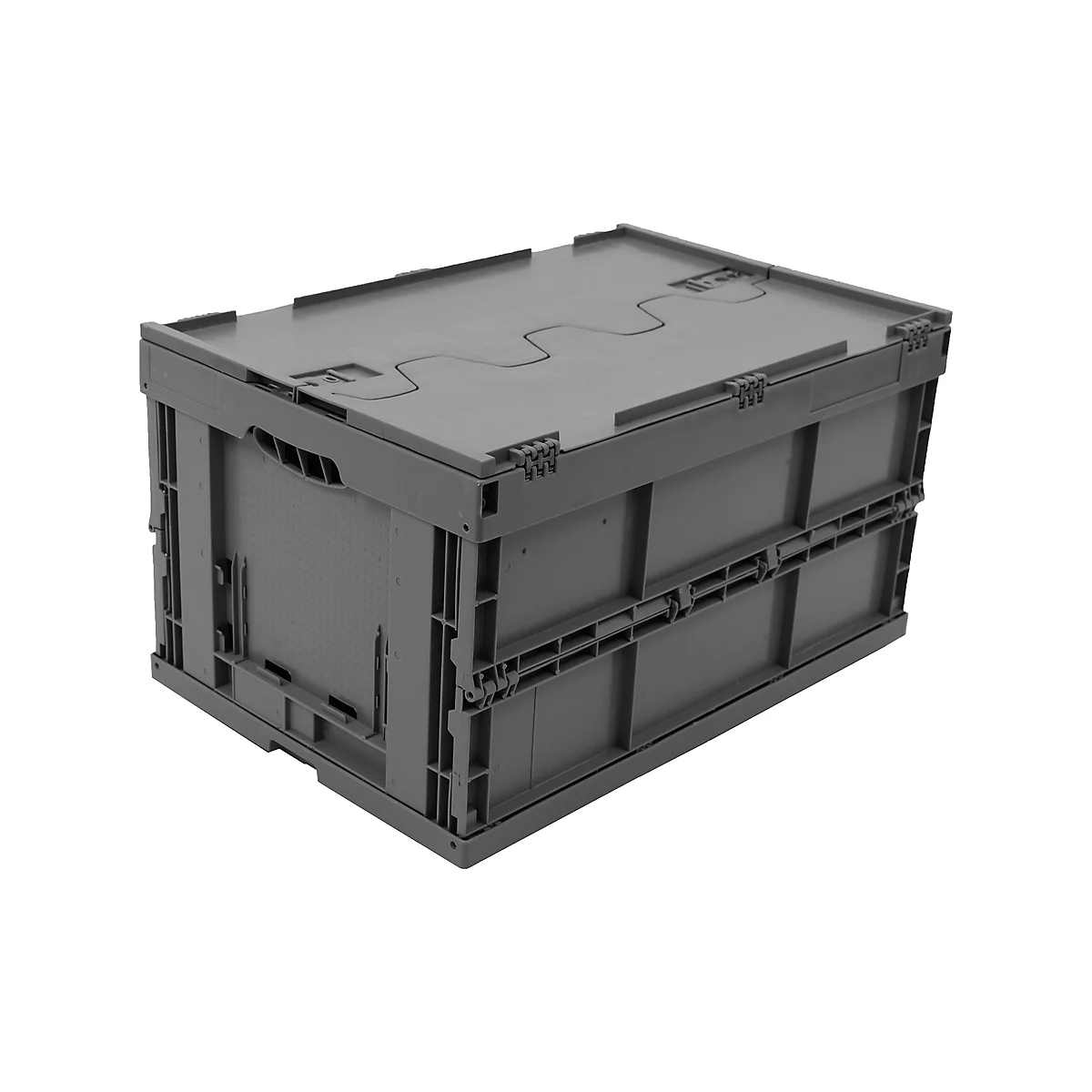 Caja plegable dimensiones norma europea 6432 NG DL, gris