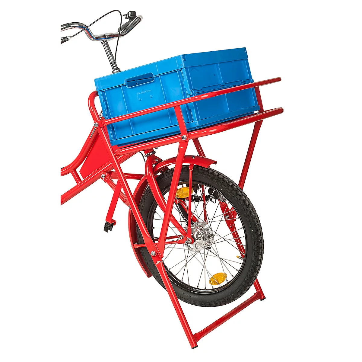 Caja plegable para bicicletas de transporte y carga, de plástico, se pliega para ahorrar espacio