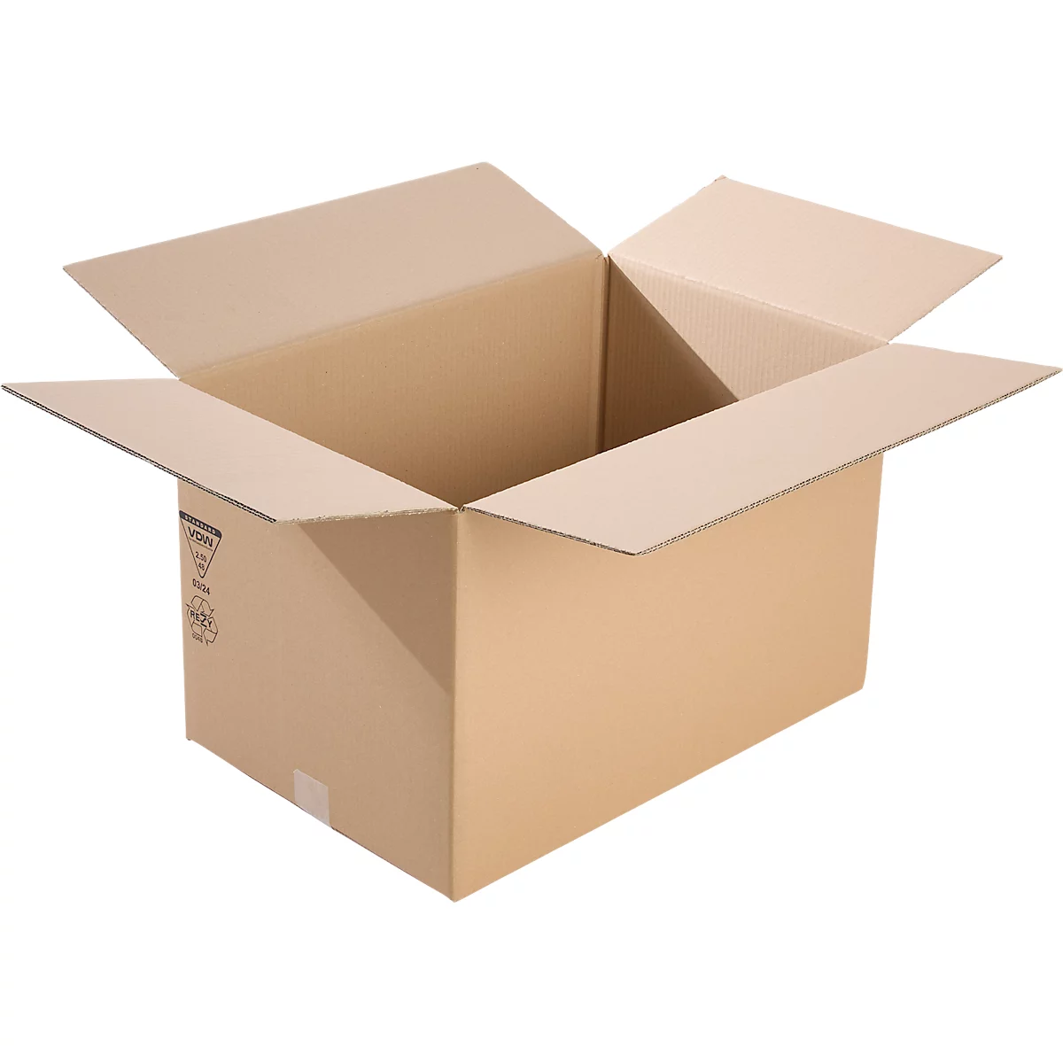 Cajas de cartón ondulado, 585x385x370 mm, rectangulares, 10 piezas