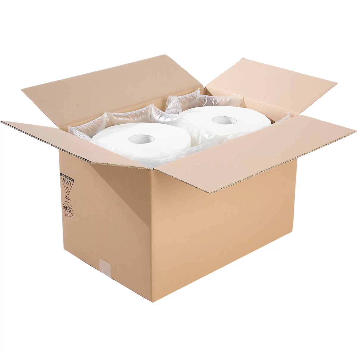 Cajas de cartón ondulado, 585x385x370 mm, rectangulares, 10 piezas