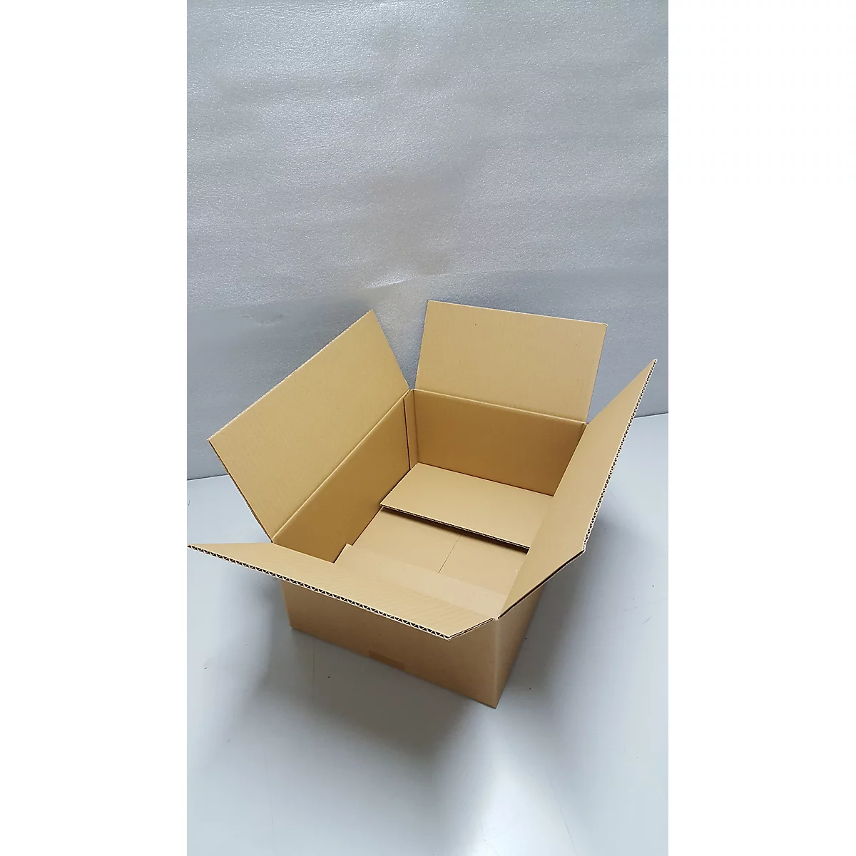 Cajas de cartón ondulado, 585x585x170 mm, cuadradas, 10 piezas