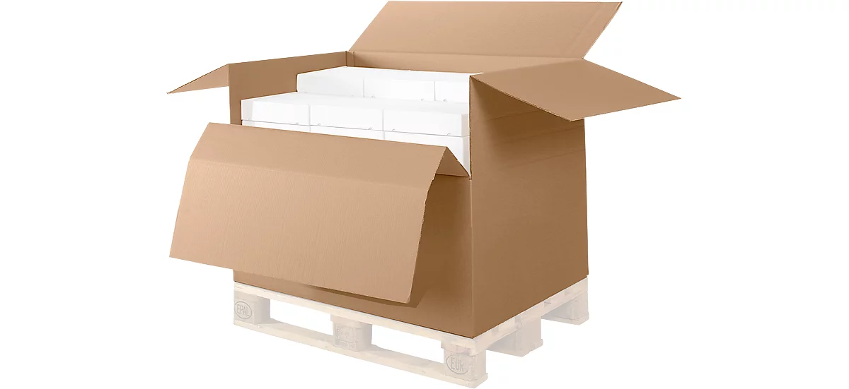Cajas de cartón para paletas/contenedores, 785 x 585 x 500 mm, 10 piezas