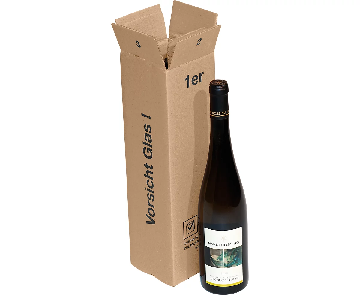 Cajas de envío para botellas de vino, individuales, 20 unidades