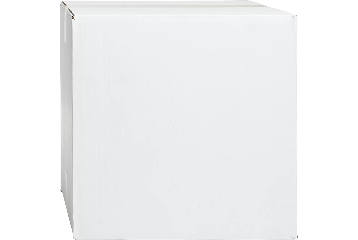 Cajas plegables de cartón ondulado blanco, de una sola pared, 300 x 300 x 300 mm