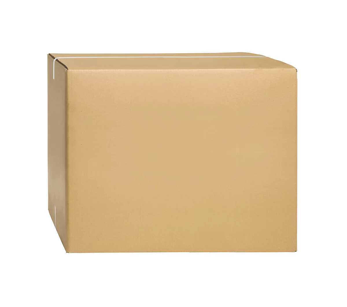Cajas plegables de cartón ondulado, doble pared, 600 x 600 x 500 mm, marrón