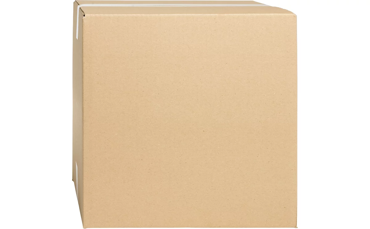 Cajas plegables de cartón ondulado, pared simple, 150 x 150 x 150 mm, marrón
