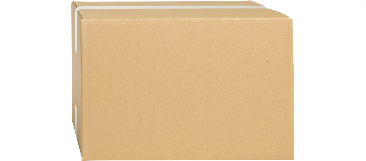 Cajas plegables de cartón ondulado, pared simple, 325 x 295 x 160 mm, marrón