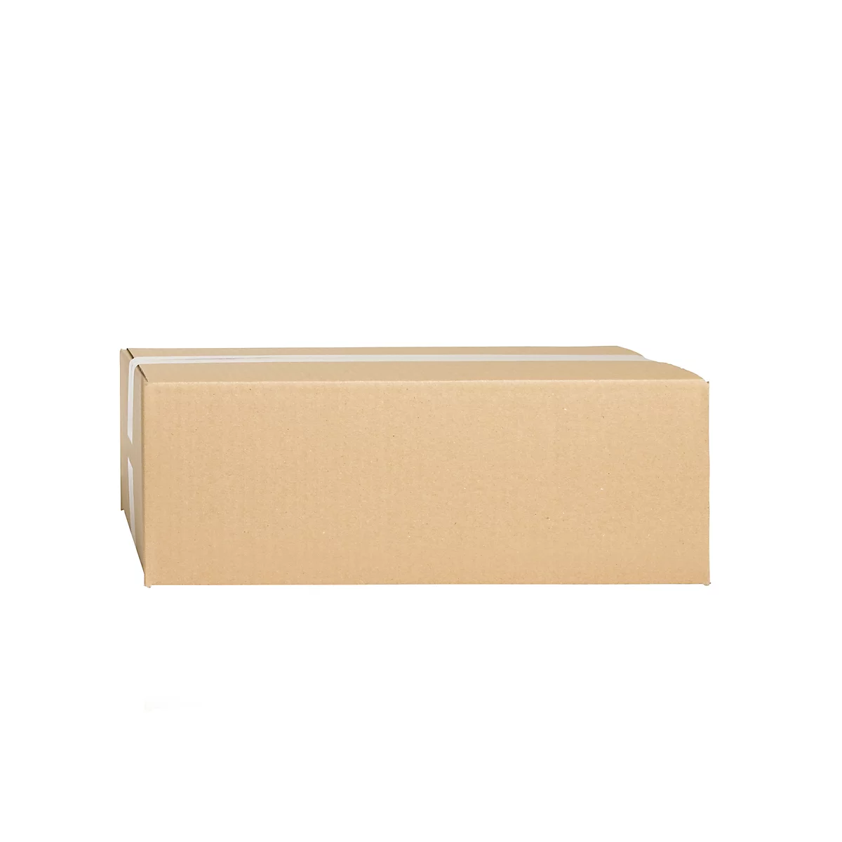 Cajas plegables de cartón ondulado, pared simple, 350 x 250 x 120 mm, marrón
