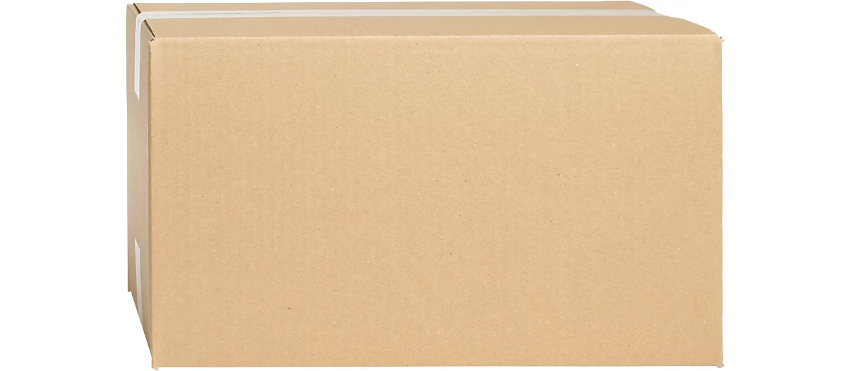 Cajas plegables de cartón ondulado, pared simple, 350 x 250 x 200 mm, marrón