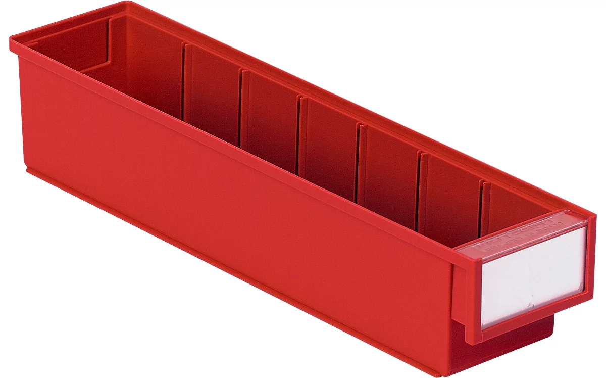 Cajón de almacenamiento TRESTON 4010, ancho 92 x fondo 400 x alto 82 mm, 1,9 l, rojo