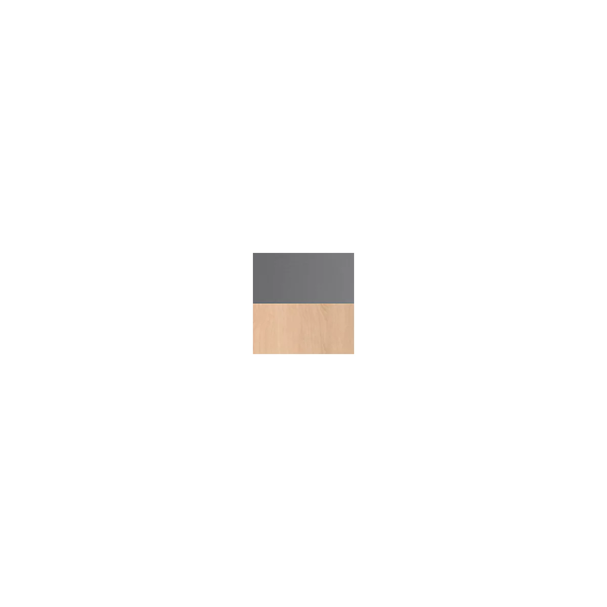 Imagen dividida en dos partes, mitad superior gris, mitad inferior con vetas de madera.