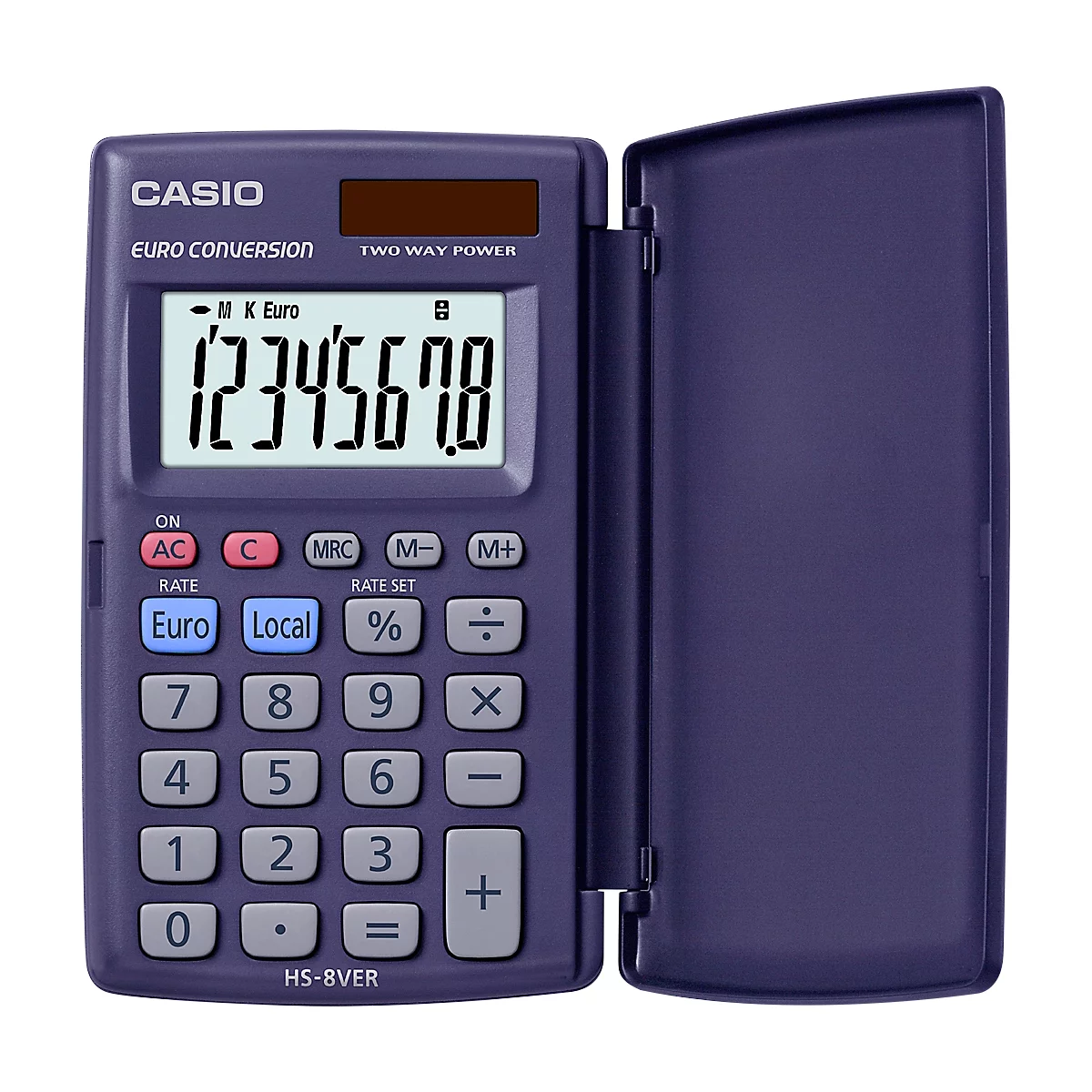 Calculadora de bolsillo Casio HS-8VER, 8 dígitos