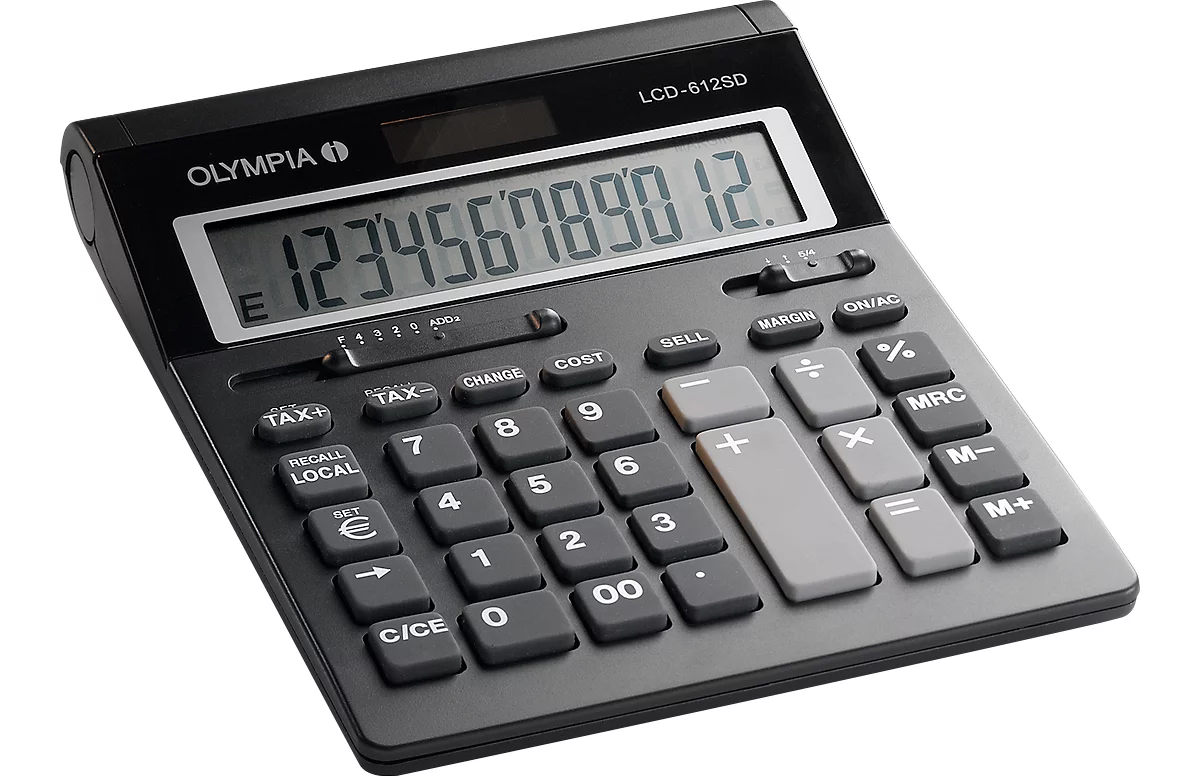 Calculadora de mesa OLYMPIA LCD 612 SD