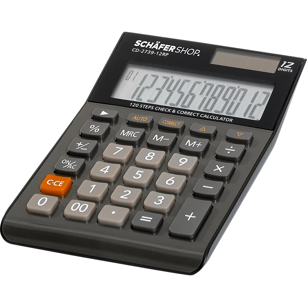 Calculatrice de bureau CD-2739-12RP, écran LC 12 chiffres, Fonction de vérification et correction