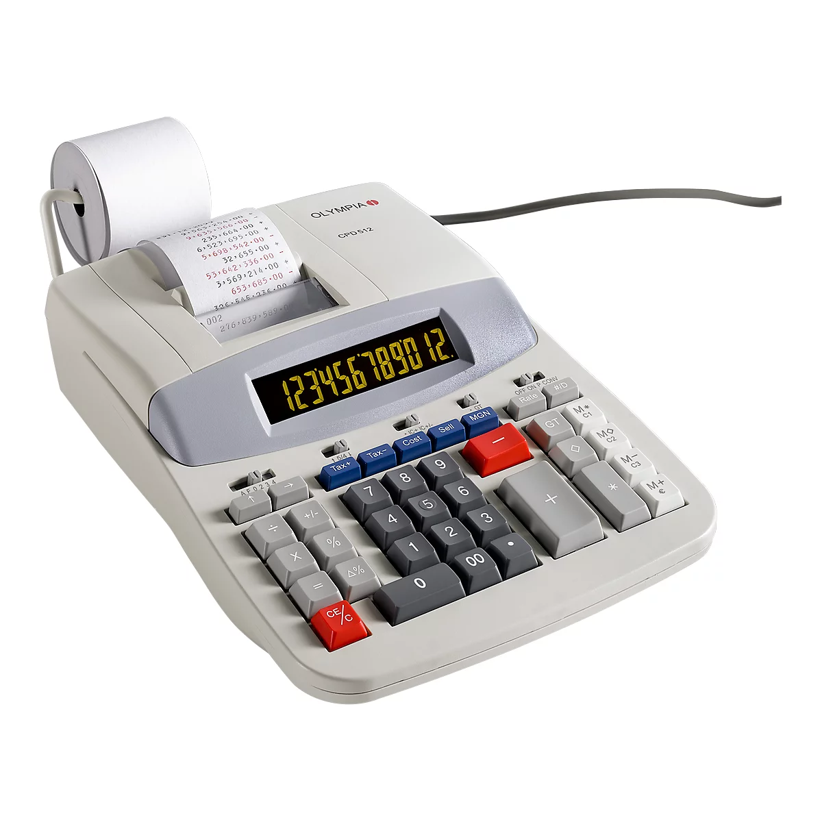 Machine à calculer avec rouleau de papier - CPD3212S