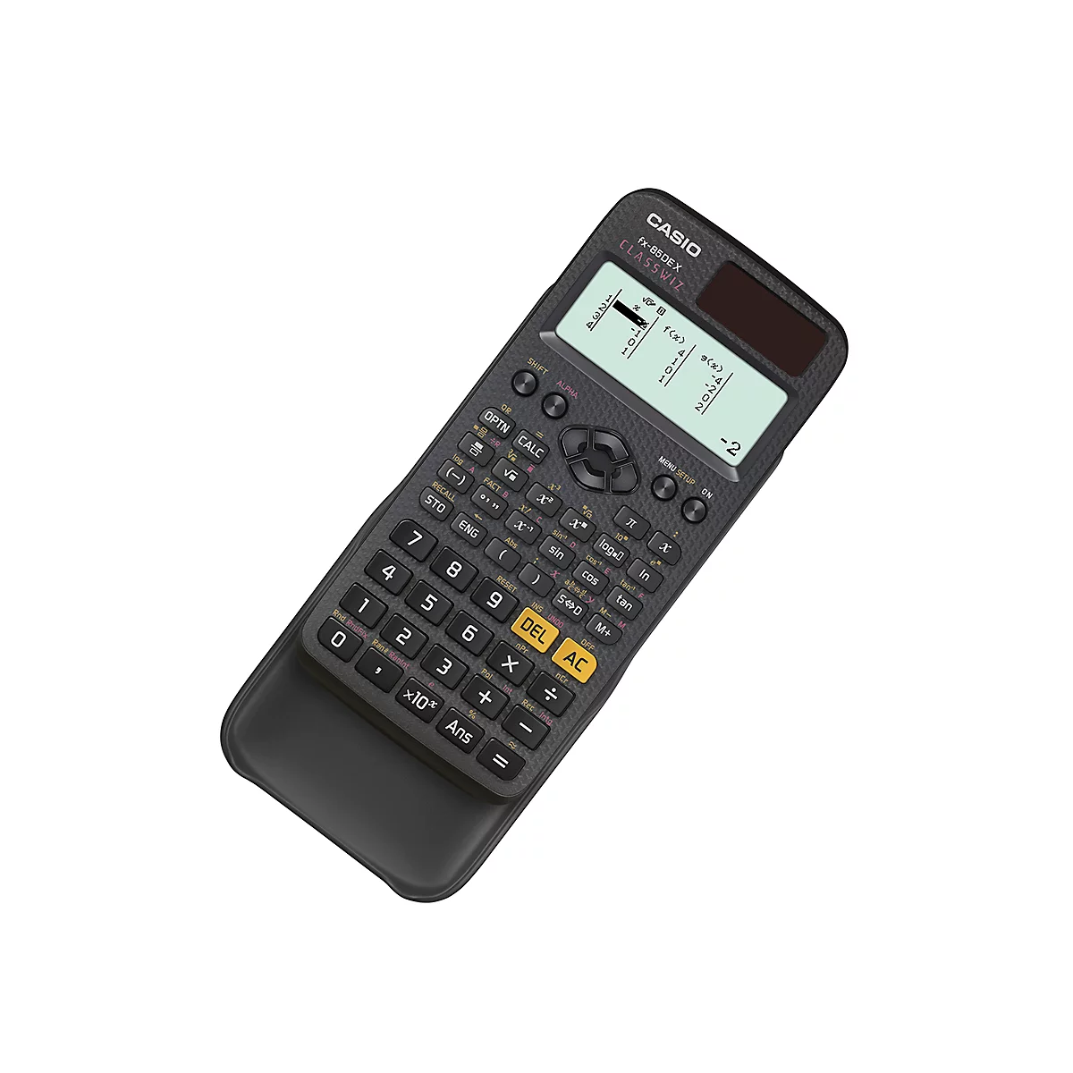 Calculatrice scientifique CASIO FX-85DEX, 325 fonctions, écran LCD, solaire/à piles, noir