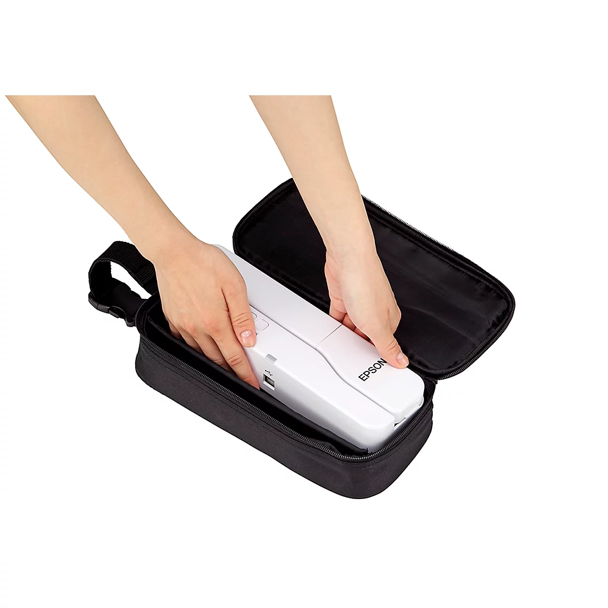 Caméra de documents EPSON® ELPDC07, Full HD 1080p, autofocus, zoom numérique 8x, jusqu'à A3, hauteur réglable, L 260 x P 388 x H 76 mm, blanc