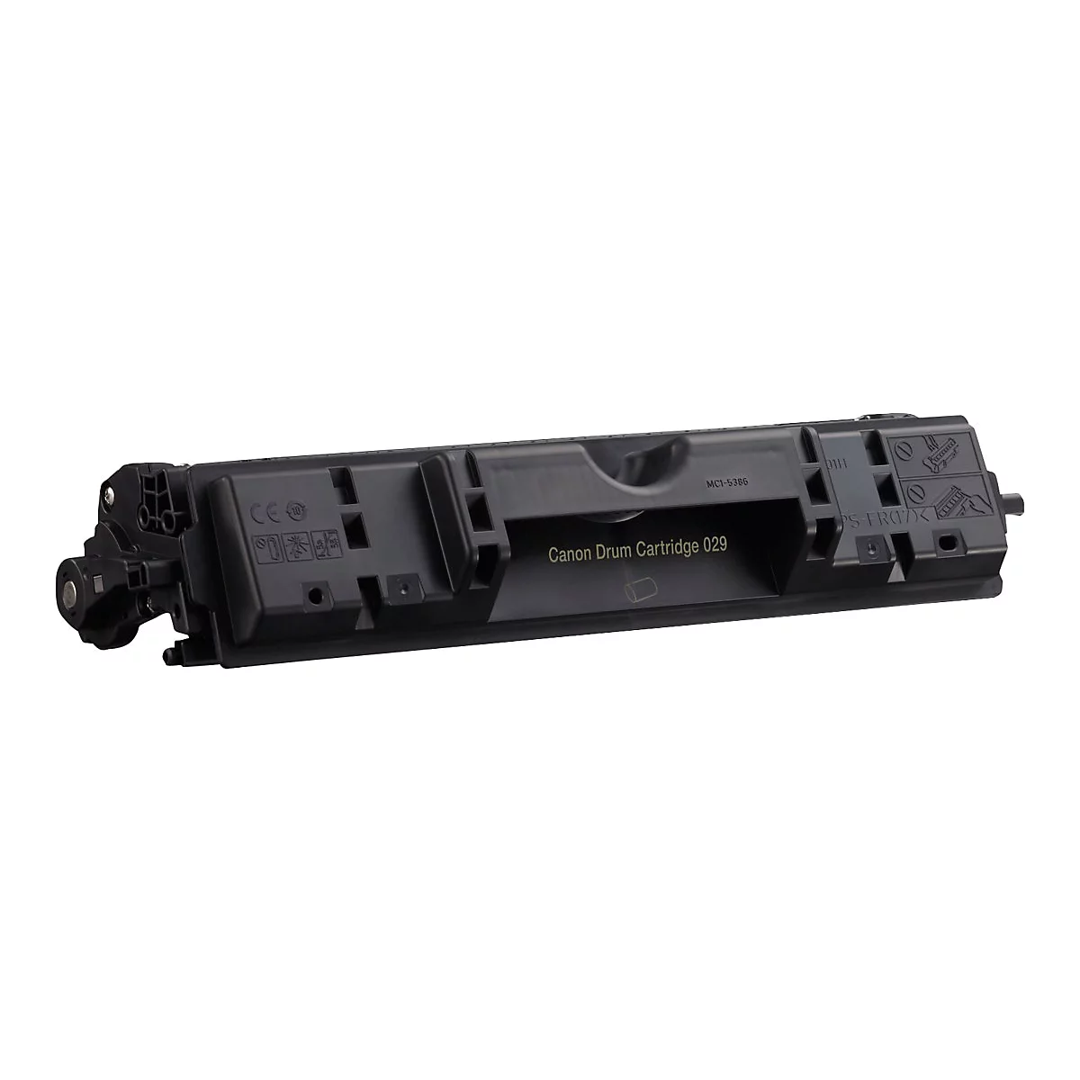 Schwarze Canon-Trommelkartusche 729. Aufschrift Canon Drum Cartridge 729.