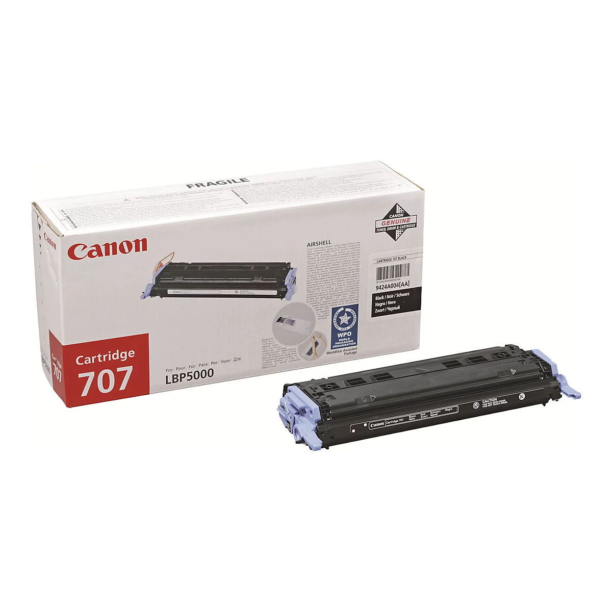 Canon 707 - Schwarz - original - Tonerpatrone