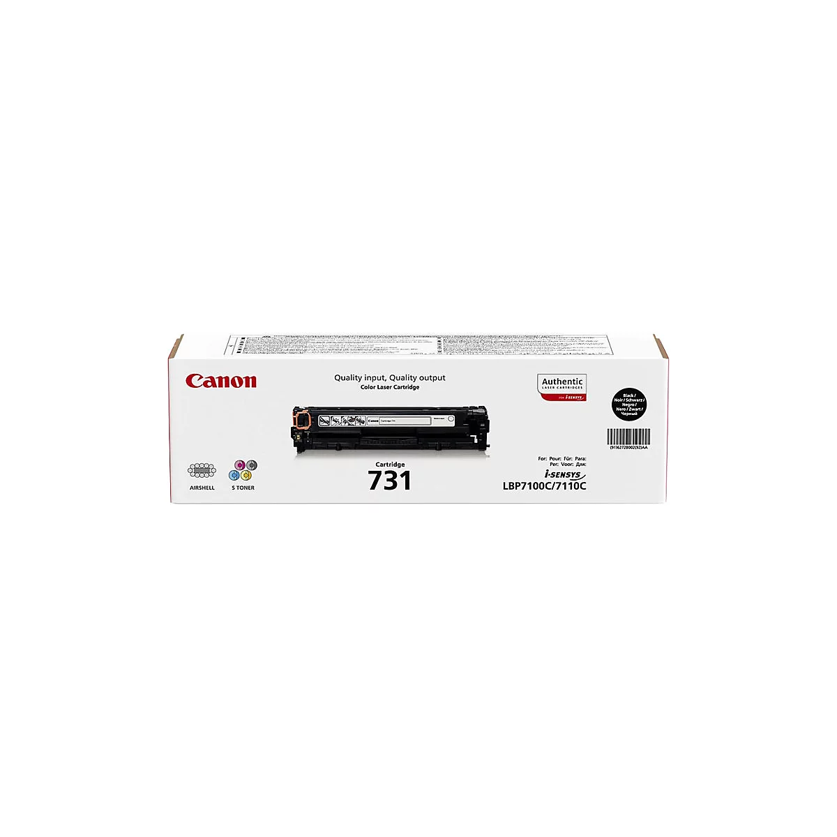 Canon 731 BK - Schwarz - original - Tonerpatrone