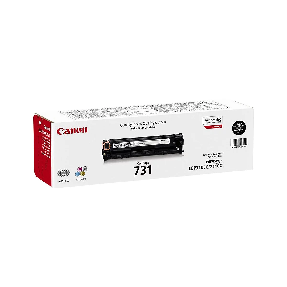 Canon 731 BK - Schwarz - original - Tonerpatrone