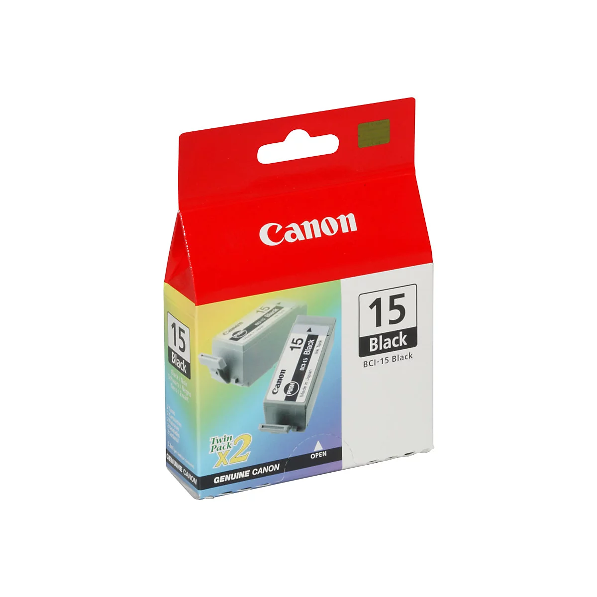 Canon BCI-15 - 2er-Pack - Schwarz - original - Tintenbehälter