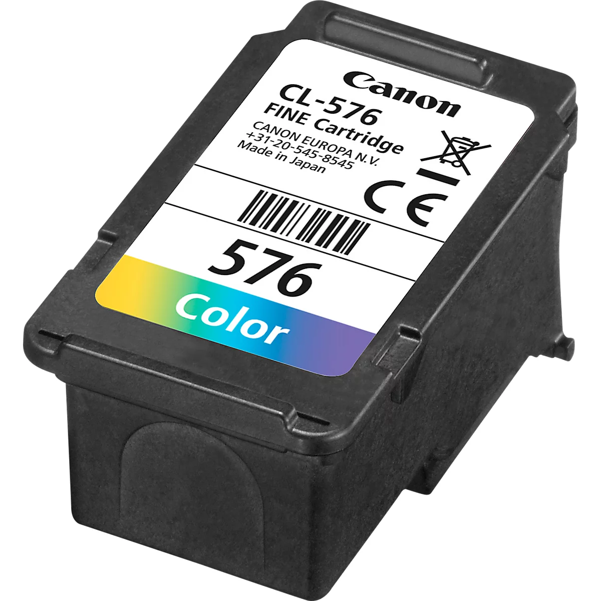 Black Canon CL-576 FINE ink cartridge with color logo. Text reads '576 Color'.
