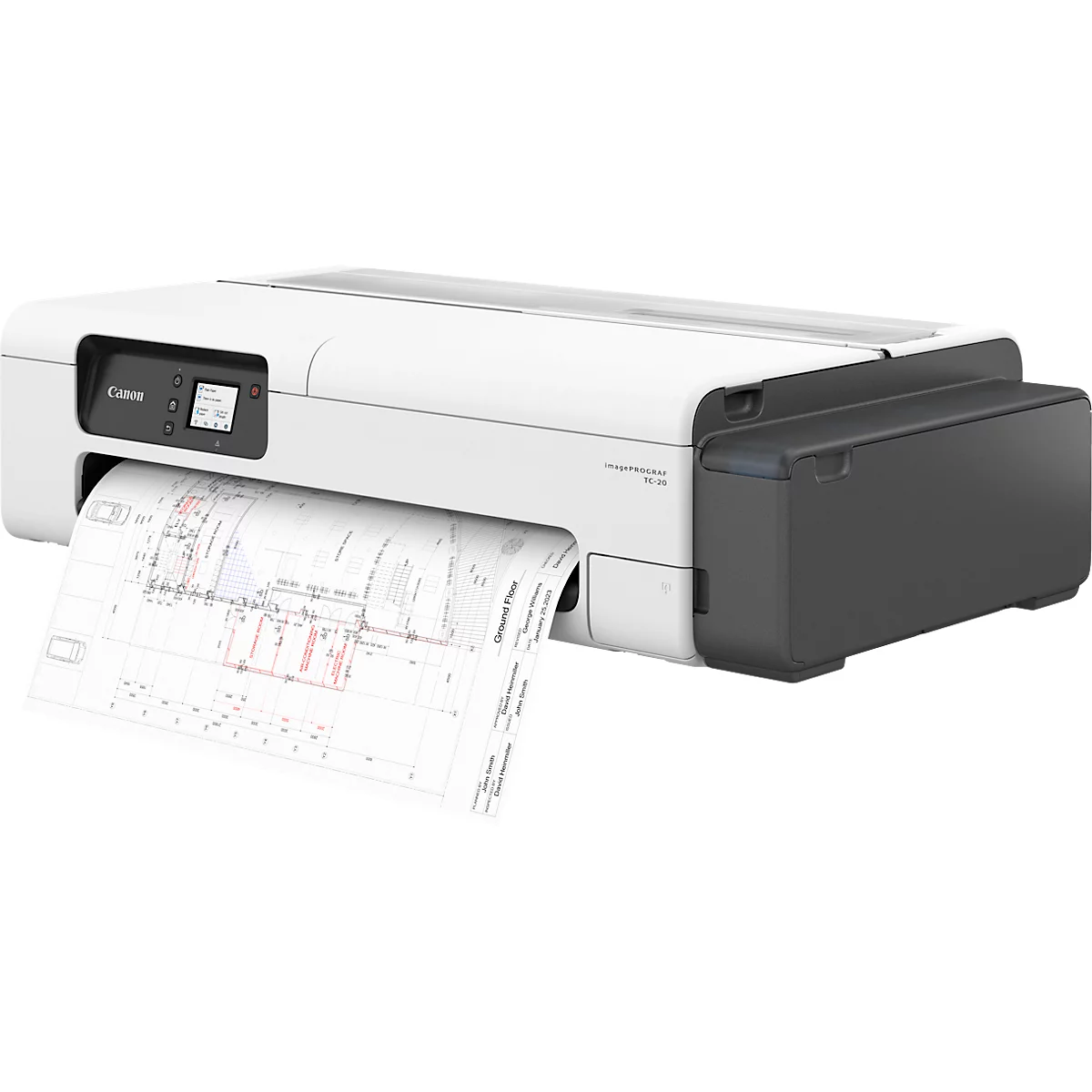 Canon Grossformatdrucker imagePROGRAF TC-20, 4 Farben, DIN A4 bis 24 Zoll
