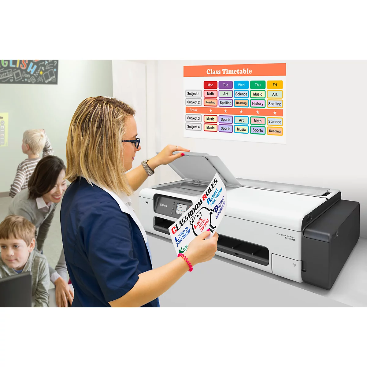 Canon Grossformatdrucker imagePROGRAF TC-20M, 2in1 (Scannen und Drucken), 4 Farben, DIN A4 bis 24 Zoll
