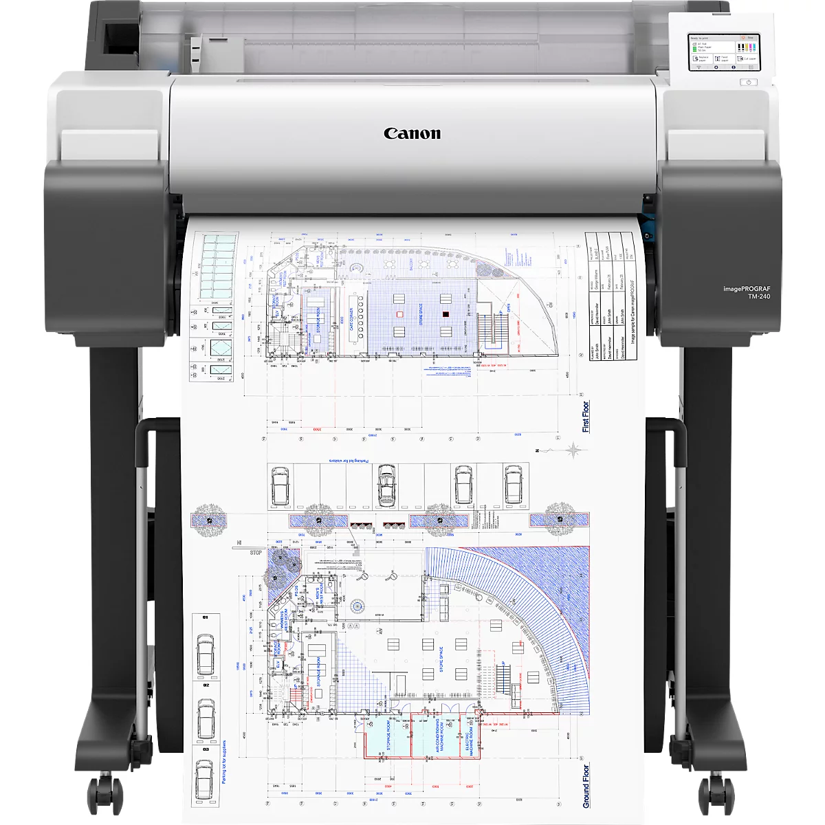Canon Großformatdrucker imagePROGRAF TM-240, 5 Farben, DIN A4 bis 24 Zoll