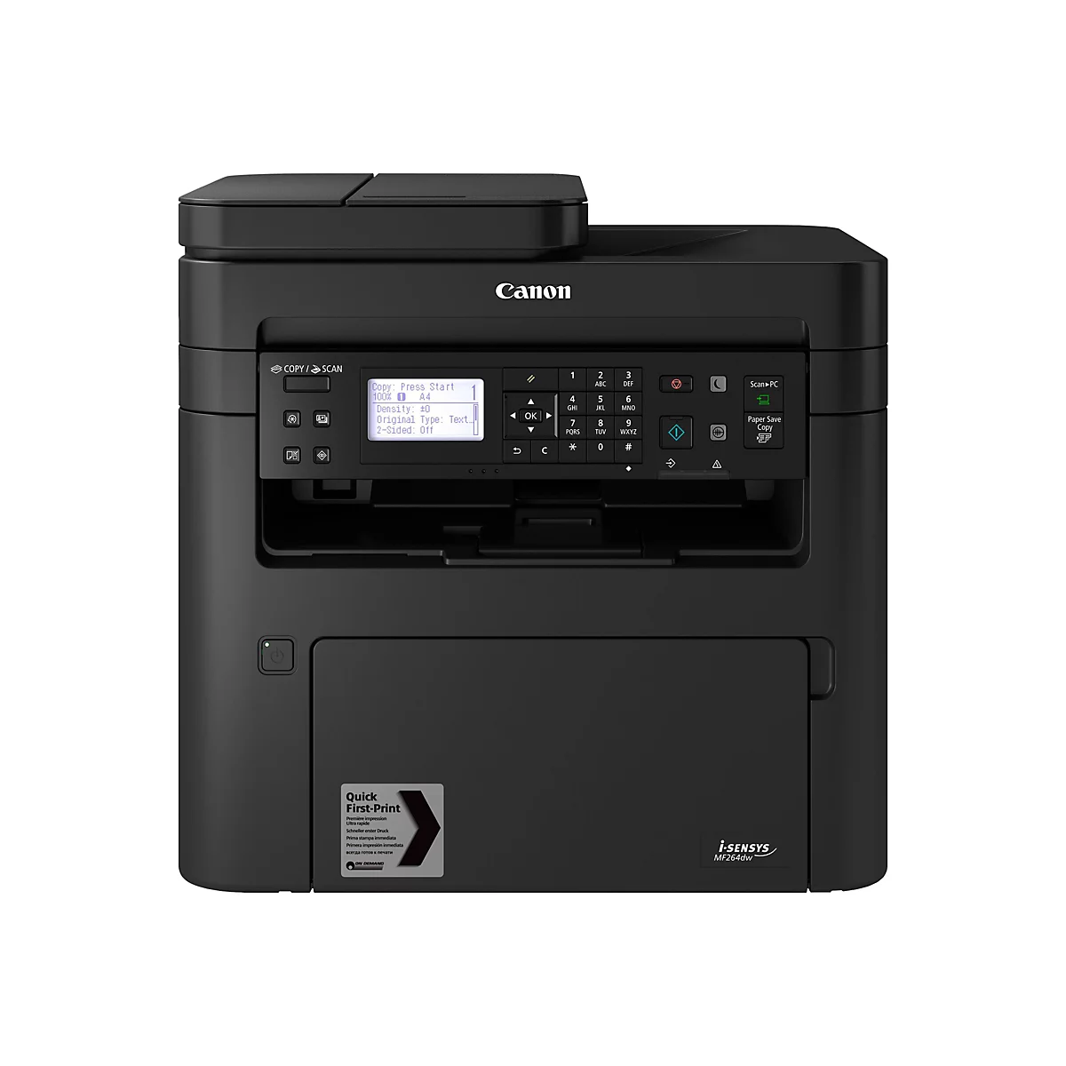 Canon i-SENSYS MF264dw - Multifunktionsdrucker - s/w - Laser - A4 (210 x 297 mm), Legal (216 x 356 mm) (Original) - A4/Legal (Medien)