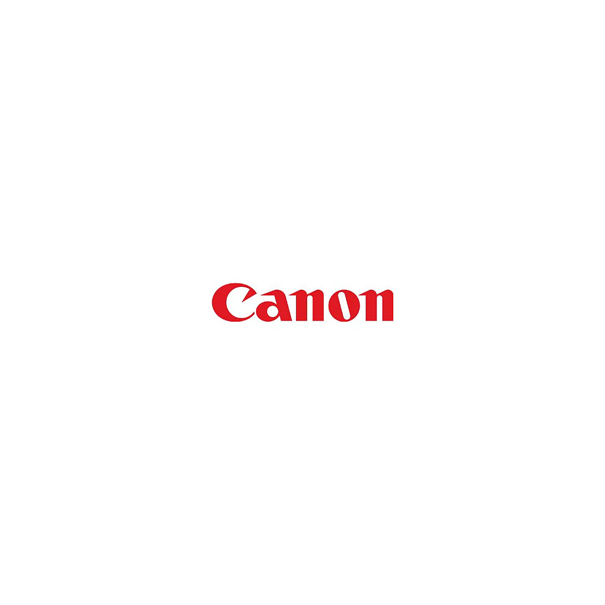 Rotes Canon-Logo auf weißem Hintergrund.