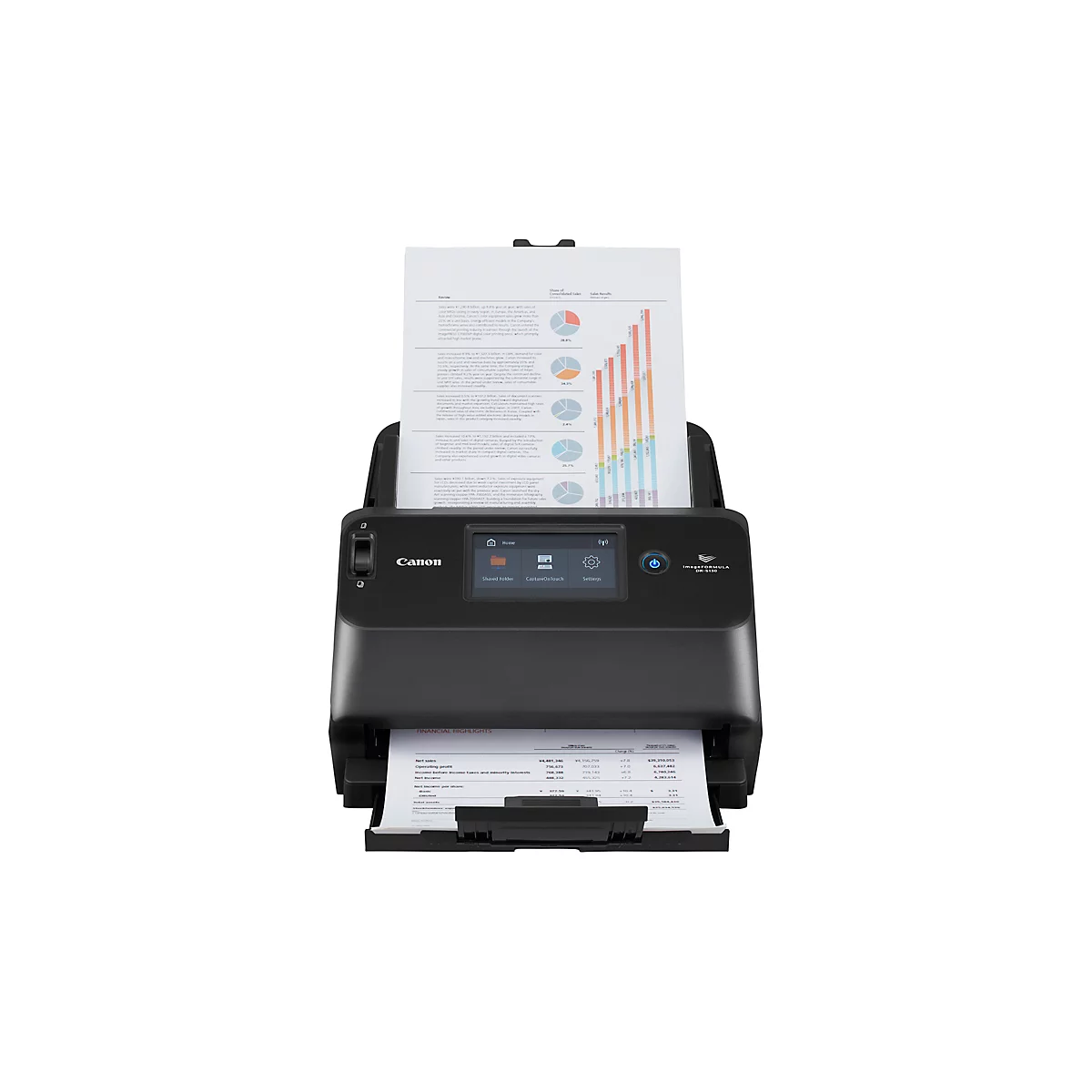 Canon imageFORMULA DR-S130 Dokumentenscanner, Farbe, 30 Seiten/Min., 60 Bilder/Min., 4,3' Display