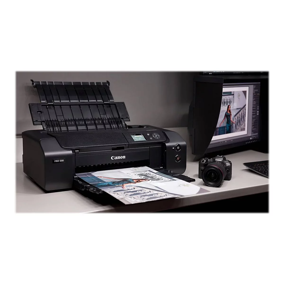 Canon imagePROGRAF PRO-300 - 330 mm (13') Großformatdrucker - Farbe - Tintenstrahl - A3/Ledger - bis zu 4.25 Min./Seite (einfarbig)/ bis zu 4.25 Min./Seite (Farbe)
