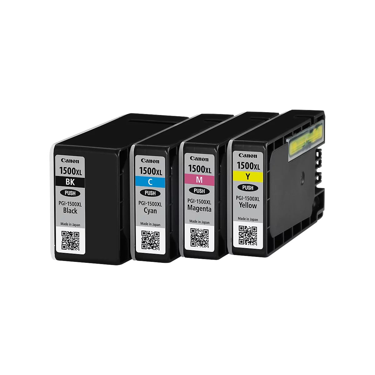 Canon inktcartridges PGI-1500XL BK/C/M/Y, 4 stuks