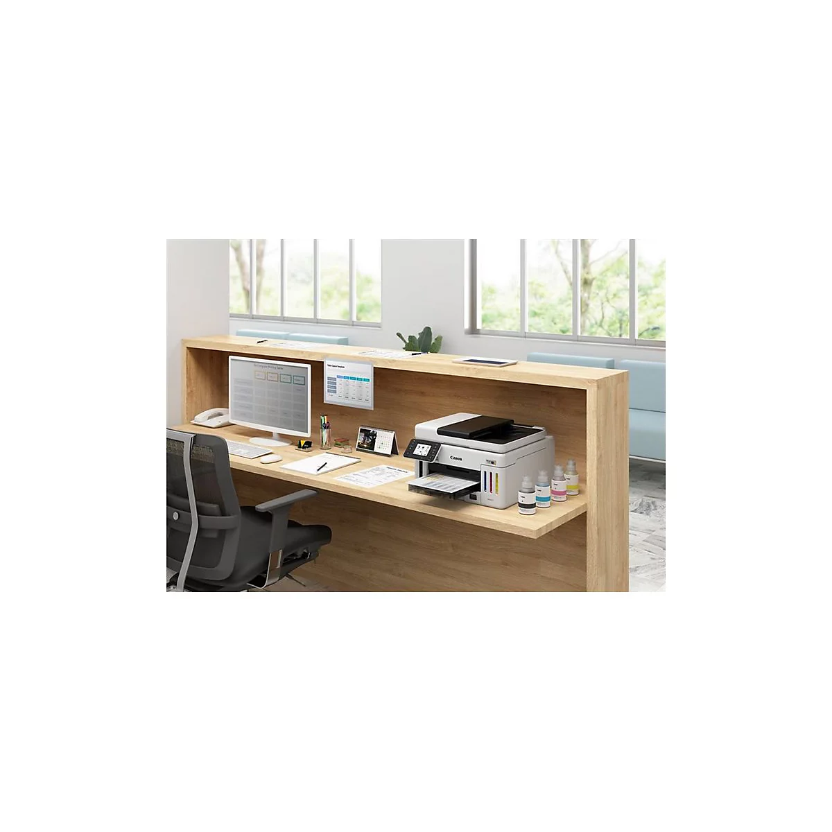 Canon MAXIFY GX6150 MegaTank - Multifunktionsdrucker - Farbe - Tintenstrahl - CISS - Legal (216 x 356 mm), A4 (210 x 297 mm) (Original)