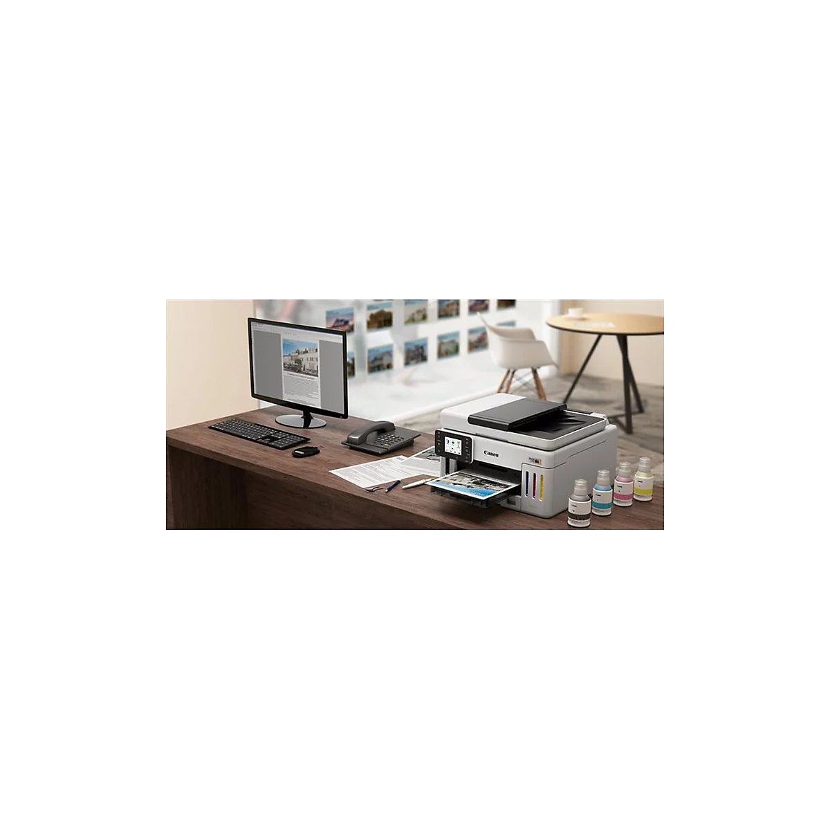 Canon MAXIFY GX6150 MegaTank - Multifunktionsdrucker - Farbe - Tintenstrahl - CISS - Legal (216 x 356 mm), A4 (210 x 297 mm) (Original)