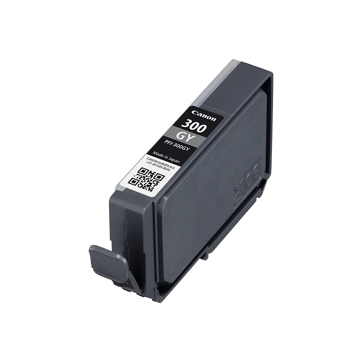 Graue Canon Tintenpatrone mit Aufdruck 300 GY.