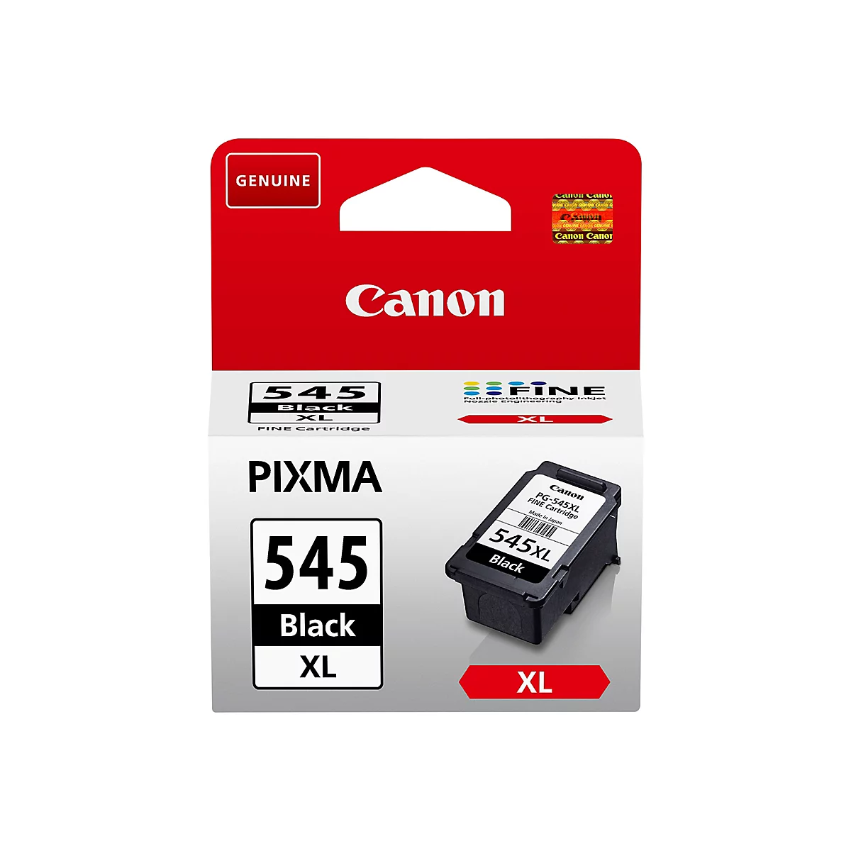 Original Canon PG-545XL schwarze Druckerpatrone in der Verkaufsverpackung.
