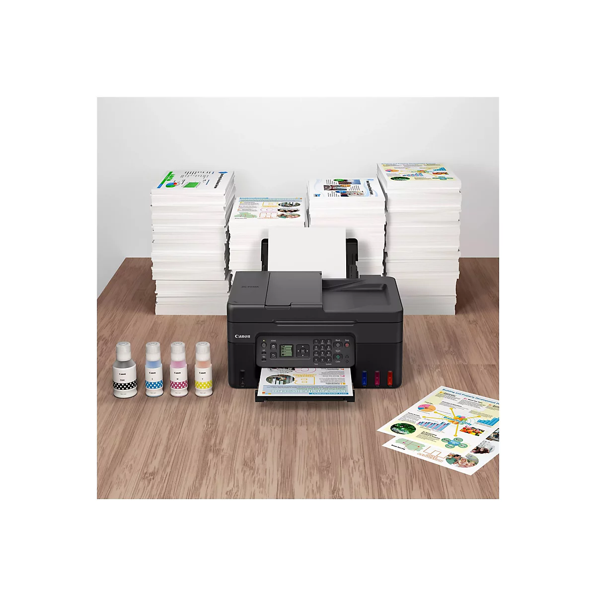 Canon PIXMA G4570 MegaTank - Multifunktionsdrucker - Farbe - Tintenstrahl - nachfüllbar - A4 (210 x 297 mm), Legal (216 x 356 mm) (Original)
