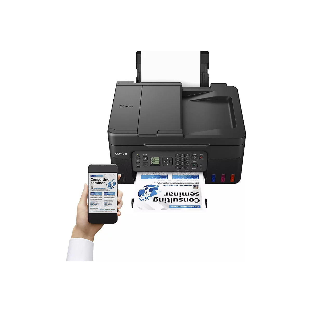 Canon PIXMA G4570 MegaTank - Multifunktionsdrucker - Farbe - Tintenstrahl - nachfüllbar - A4 (210 x 297 mm), Legal (216 x 356 mm) (Original)