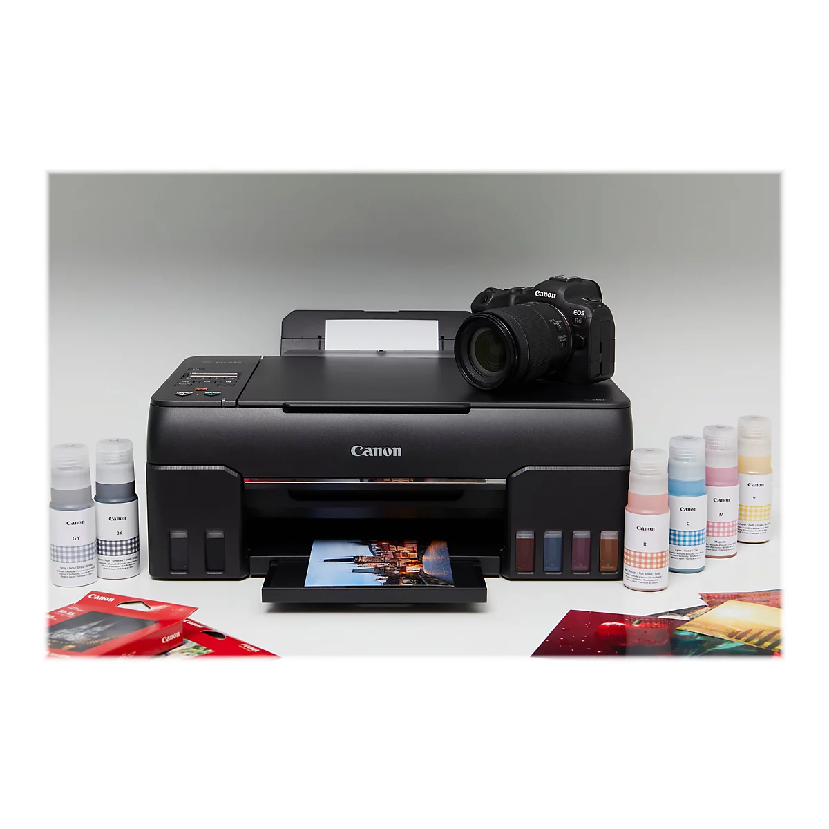 Canon PIXMA G650 - Multifunktionsdrucker - Farbe - Tintenstrahl - nachfüllbar - A4 (210 x 297 mm), Letter A (216 x 279 mm) (Original)