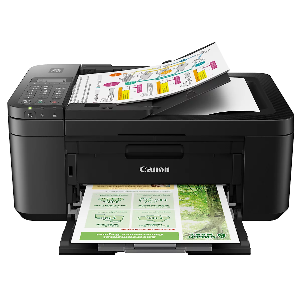 Canon PIXMA TR4650 multifunctionele inkjetprinter, 4-in-1, USB/WLAN, auto duplex/mobiel printen, tot A4, zwart