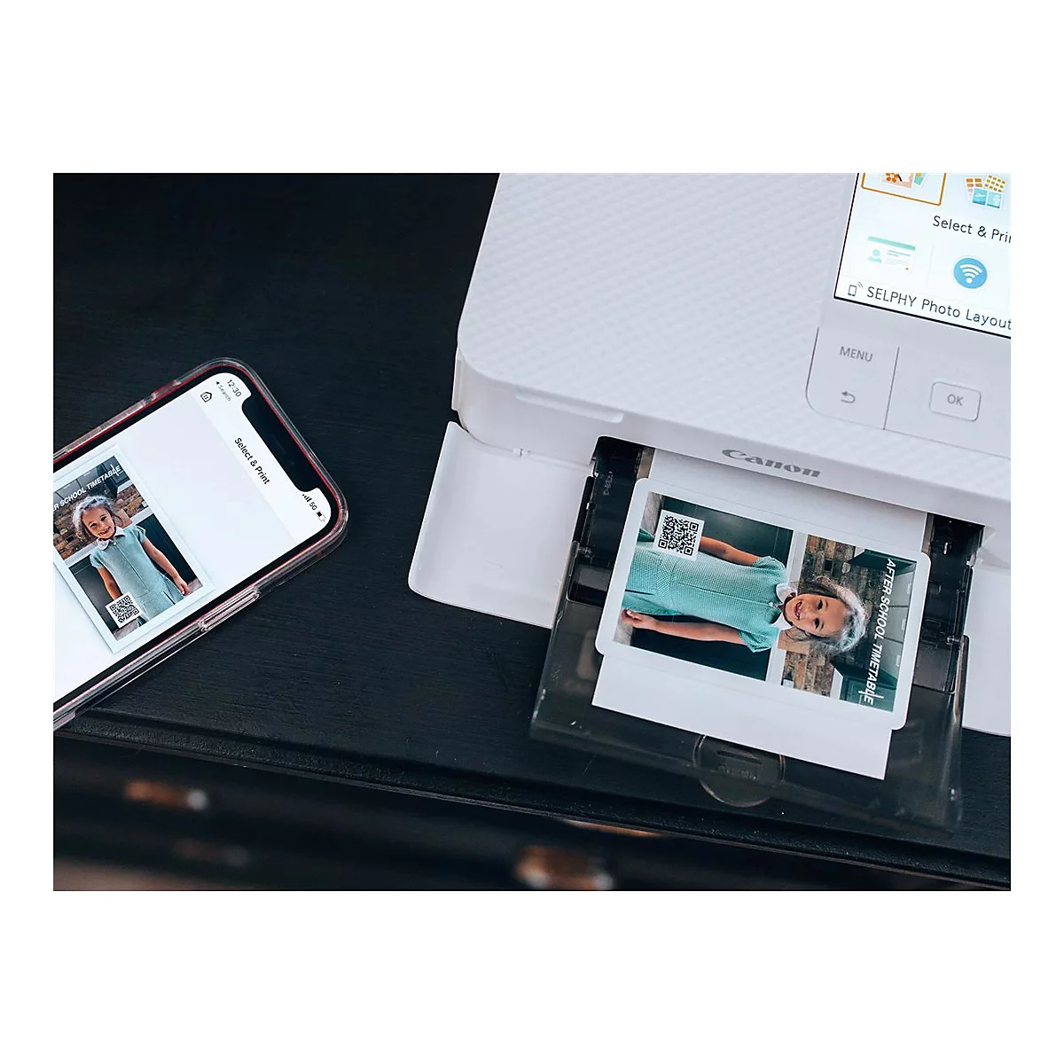 Canon SELPHY CP1500 - Drucker - Farbe - Thermosublimation - 148 x 100 mm bis zu 0.41 Min./Seite (Farbe) - USB, Wi-Fi