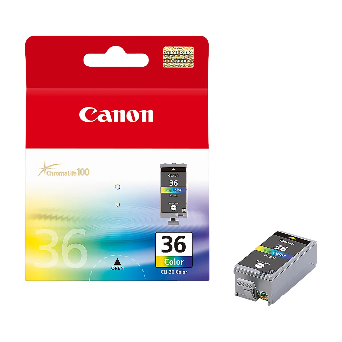 Canon Tintenpatrone CLI-36 vierfarbig, original